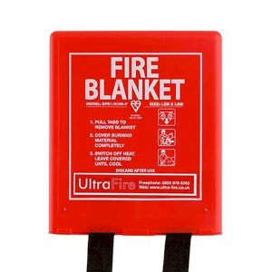 Fiberglass Fire Blanket for Kitchen & Home, Emergency Blankets for Fire Safety