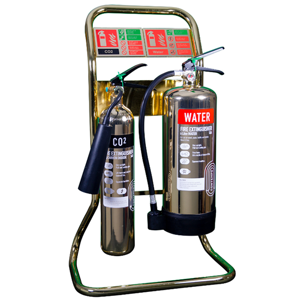 Standard Duty Tubular Double Fire Extinguisher Stand