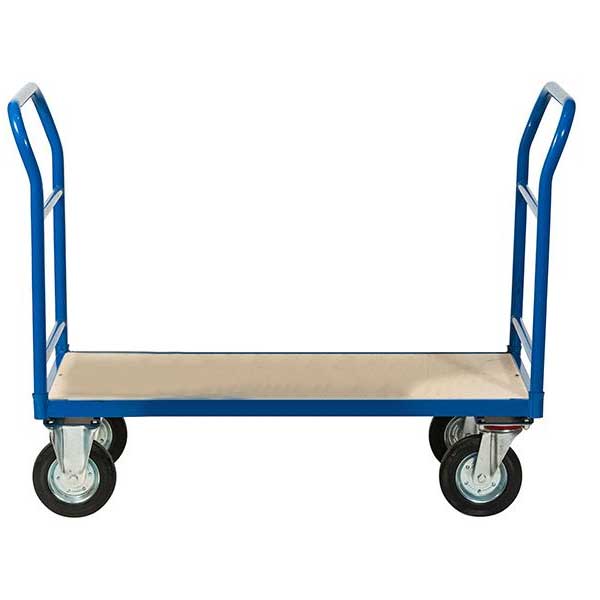 Flat Base Blue Steel Trolley