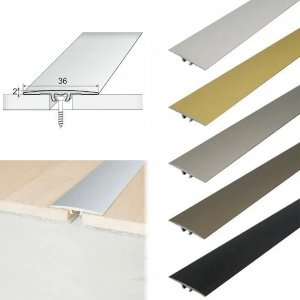 Flat Door Threshold For Luxury Click Vinyl Flooring Aluminium