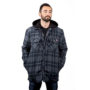 Fleece Workwear Hooded Flannel Jacket