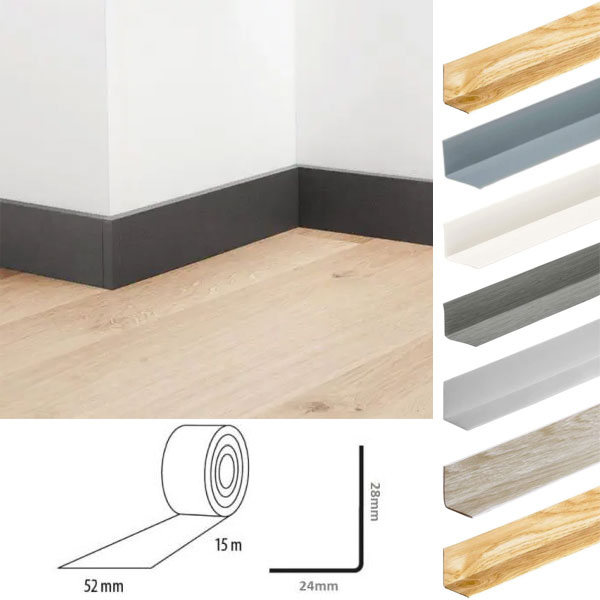 Flexible Skirting Board Self Adhesive Skirting Trim PVC Angle