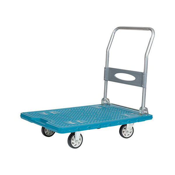 Platform Folding Plastic Trolley- Chromium Plated Frame