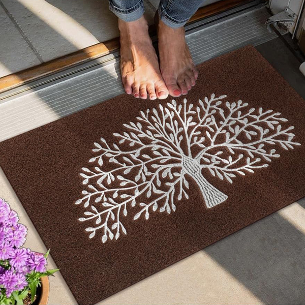 Front Door Outdoor Entry Tree of Life Welcome Mats Farmhouse Entrance Decor For Outdoor