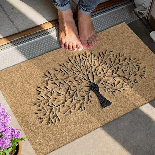 Front Door Outdoor Entry Tree of Life Welcome Mats Farmhouse Entrance Decor For Outdoor