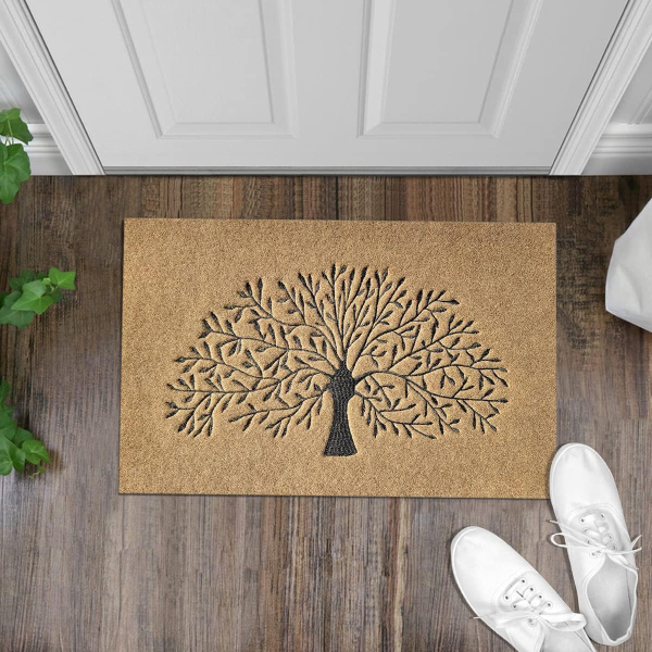 Front Door Outdoor Entry Tree of Life Welcome Mats Farmhouse Entrance Decor For Outdoor