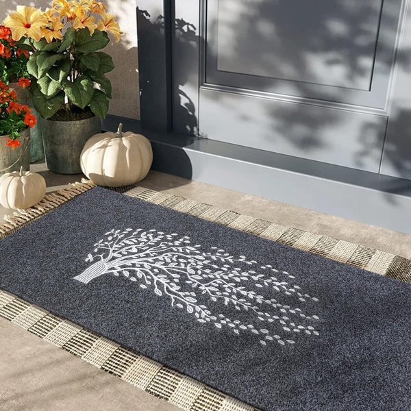 Front Door Outdoor Entry Tree of Life Welcome Mats Farmhouse Entrance Decor For Outdoor