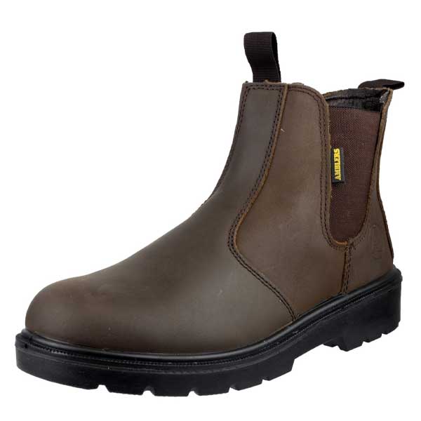 FS128 Lightweight Safety Dealer Brown Boots