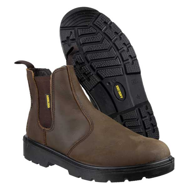 FS128 Lightweight Safety Dealer Brown Boots