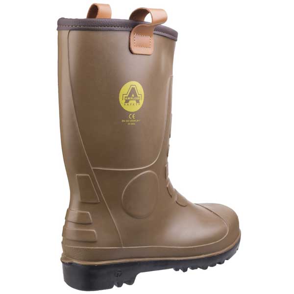 FS95 Tan PVC Midsole Riggers Safety Boots