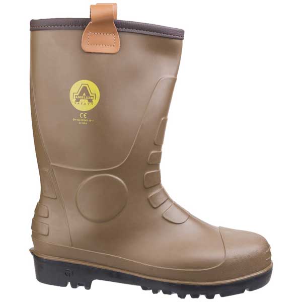 FS95 Tan PVC Midsole Riggers Safety Boots