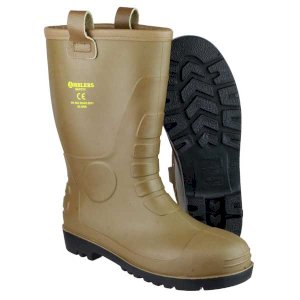 FS95 Tan PVC Midsole Riggers Safety Boots