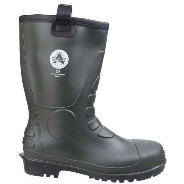 FS97 Warm Lining Green PVC/Nitrile Rigger Boots