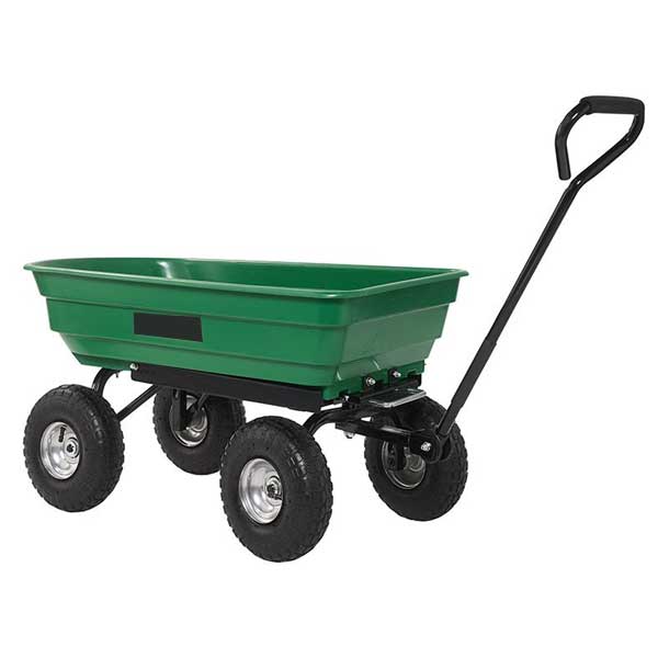 Garden Dump Green Trolley - 250kg Capacity