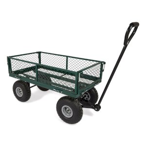 Anti-Friction Turntable Garden Trolley Cart- Waterproof Transport Trolley