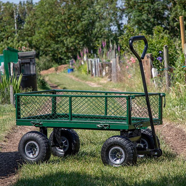 Anti-Friction Turntable Garden Trolley Cart- Waterproof Transport Trolley