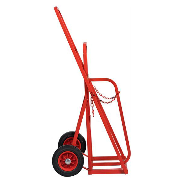 High Quality Red Lightweight Double Gas Bottle Carrier Trolley