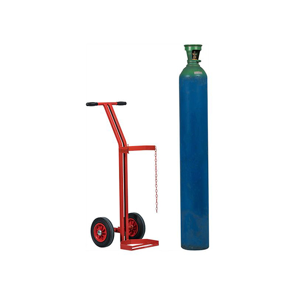 Universal Single Red Cylinder Trolley- 100kg Capacity