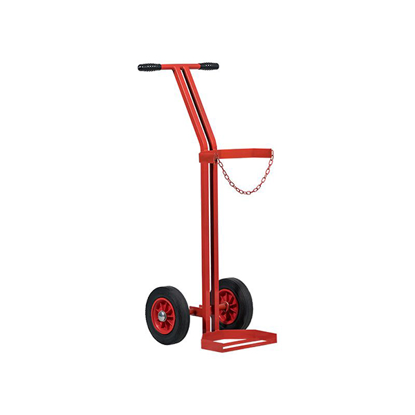 Universal Single Red Cylinder Trolley- 100kg Capacity