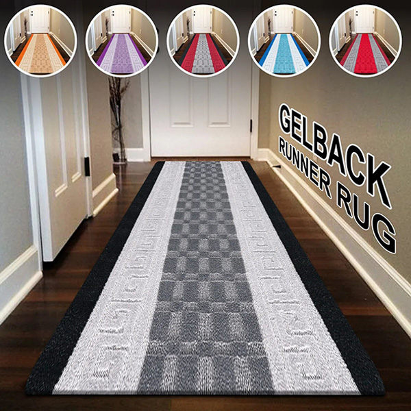 Anti Slip Hallway Runner Rugs Gel Back 58 Washable Carpet Door Kitchen Mat