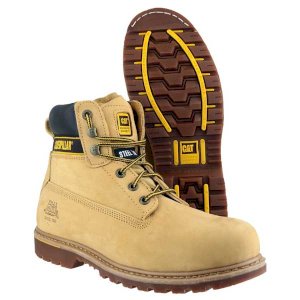 Goodyear Welted Safety Cat S3 Holton Toe Protection Shoes (Honey)