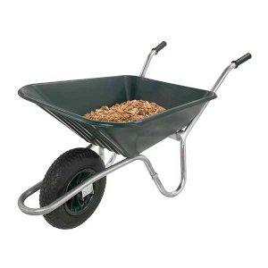 Green Wheelbarrow Trolley With Robust Frame