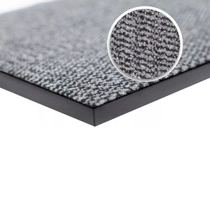 Grey/Black Hard Wearing Barrier Mats Non Slip Rubber Mat For Indoor & Outdoor