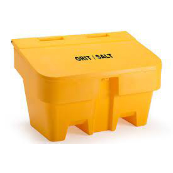 Commercial Stackable Grit Salt Bin in Yellow