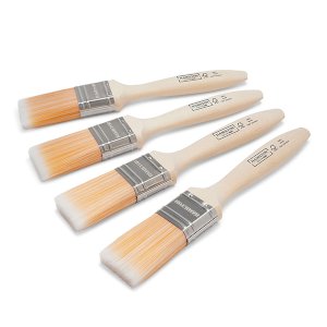 Hamilton Rust-Rsistant Fine Tip Flat Paint Brushes Pack of 4