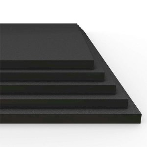 HDPE Plastic Lightweight Sheet Black - 1.5mm Thick