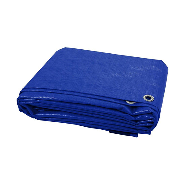 Blue Tarpaulin 60GSM Waterproof Cover Tarp Ground Sheet + 4 Tarp Clips