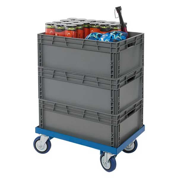 Heavy Duty Blue Steel Crate Dolly- 600kg Capacity