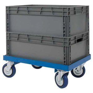 Heavy Duty Blue Steel Crate Dolly- 600kg Capacity