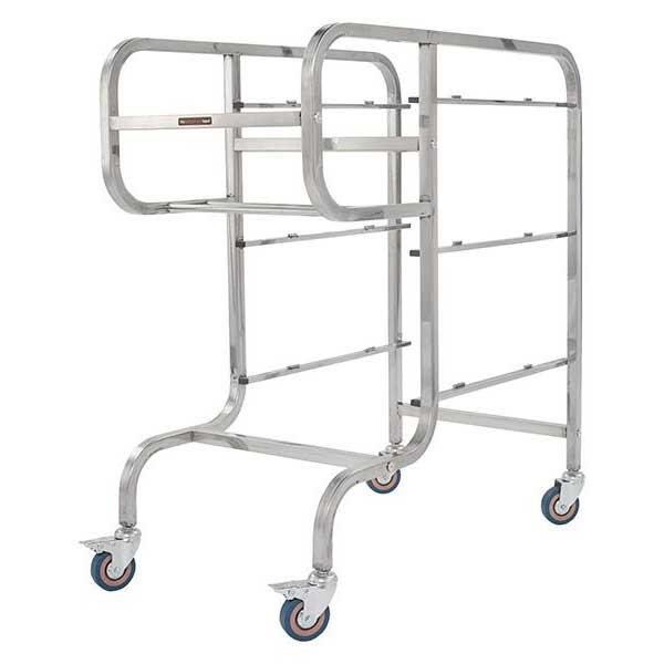 Heavy Duty Stainless Steel Bussing Trolley with Bins