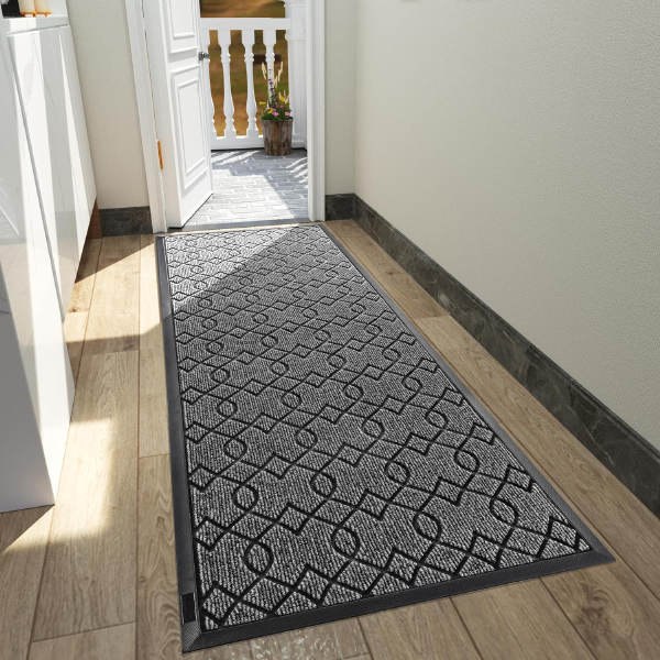 Heavy Duty Water Absorbent Entry Outdoor Rugs Durable Front Non Slip Backing Door Mats 