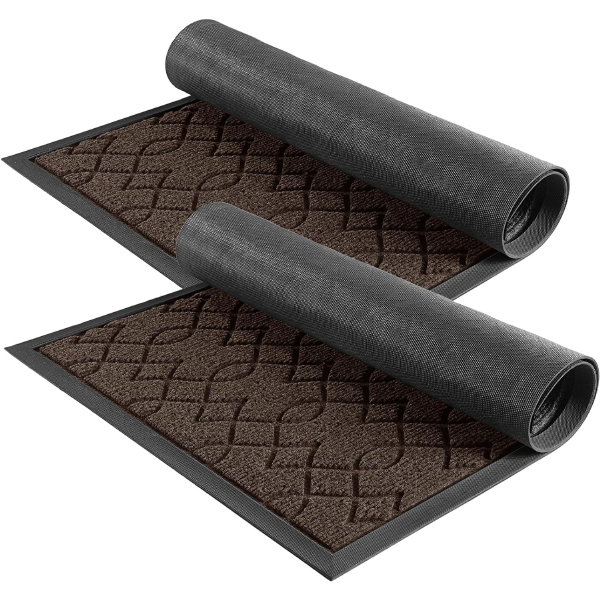 Heavy Duty Water Absorbent Entry Outdoor Rugs Durable Front Non Slip Backing Door Mats 