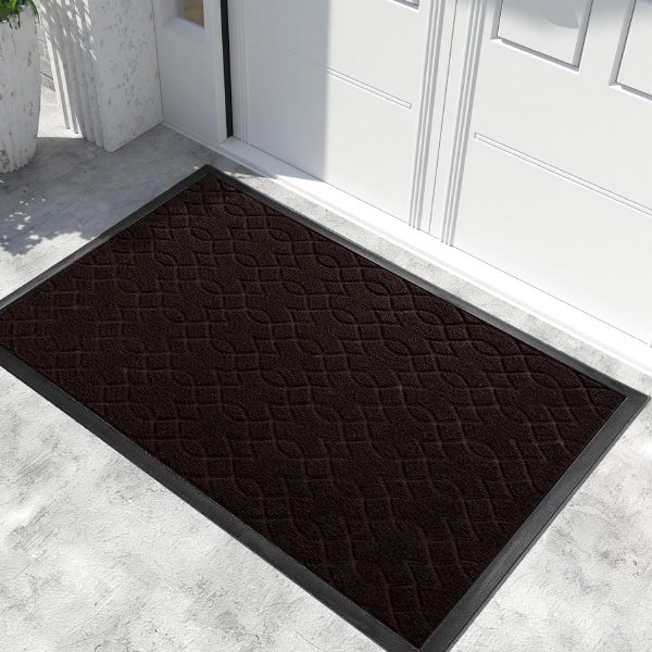 Heavy Duty Water Absorbent Entry Outdoor Rugs Durable Front Non Slip Backing Door Mats 