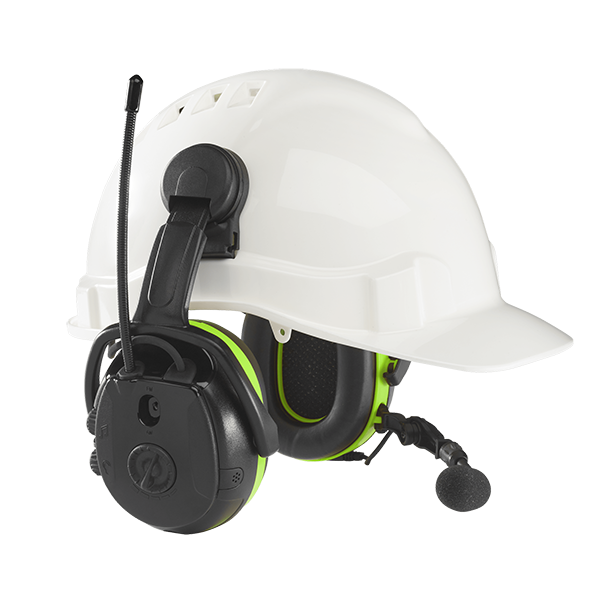 Hellberg Synergy MP Helmet Mount Earmuffs with Multi-Point Bluetooth