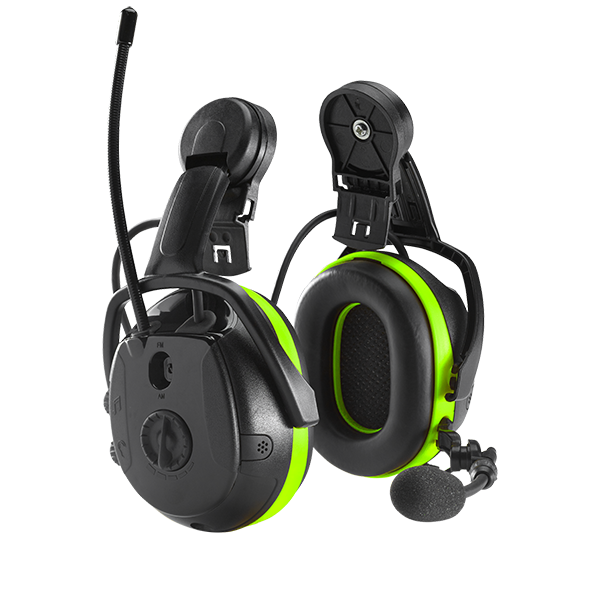 Hellberg Synergy MP Helmet Mount Earmuffs with Multi-Point Bluetooth