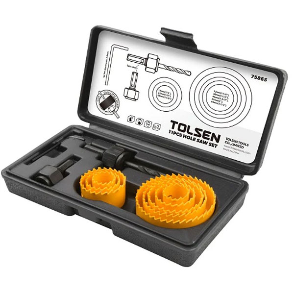 19mm-64mm Hole Saw Set in 11 Pieces 