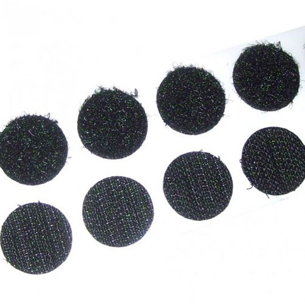 Hook and Loop Fastener Coins Hook & Loop Black High Tack Rubber Adhesive