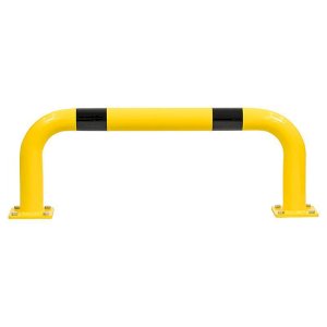 Heavy Duty Hoop Safety Bolt Down Barriers - Black & Yellow