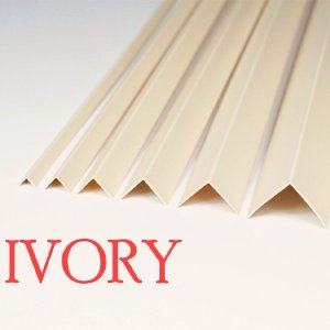 Ivory Plastic PVC Corner 90 Degree Angle Trim With 1m Length 