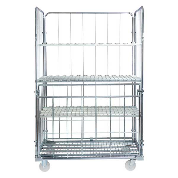 Jumbo 4 Sided- Demountable Warehouse Cage On Wheels