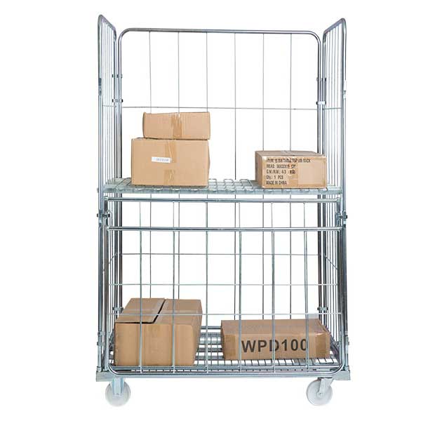 Jumbo 4 Sided- Demountable Warehouse Cage On Wheels