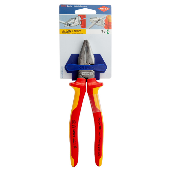 200mm High Leverage Combination Pliers VDE 1000V 