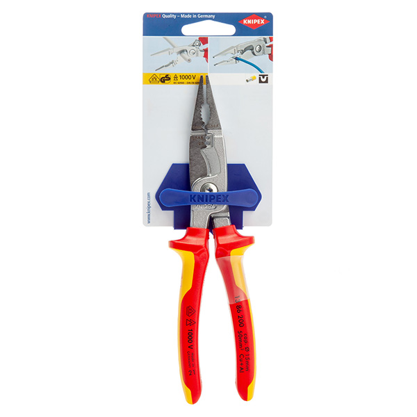 200mm Pliers for Electrical Installation VDE 1000V 