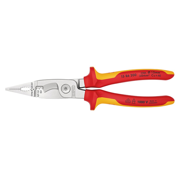 200mm Pliers for Electrical Installation VDE 1000V 