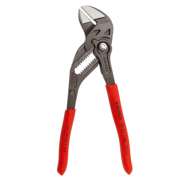 Knipex Pliers + Wrench 2 in 1 Adjustable Tightening Tool Atramentized 180mm