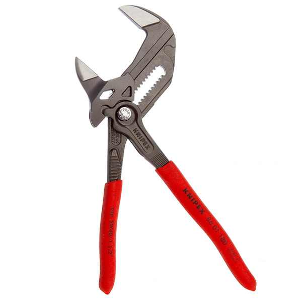 Knipex Pliers + Wrench 2 in 1 Adjustable Tightening Tool Atramentized 180mm